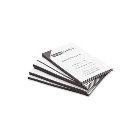 Baumgartens Baumgartens Magnetic Business Card, 3-1/2" x 2", Black, 25 Cards/Pack 66200